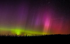 Aurora in Swanton, VT - 9.12.14 - Less Grain Version