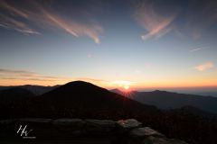 Craggy Pinnacle Sunrise WNC Blue Ridge Parkway