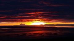 The Aleutian Range from Anchorage