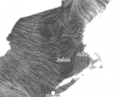 Thanksgiving Wind Map vortices