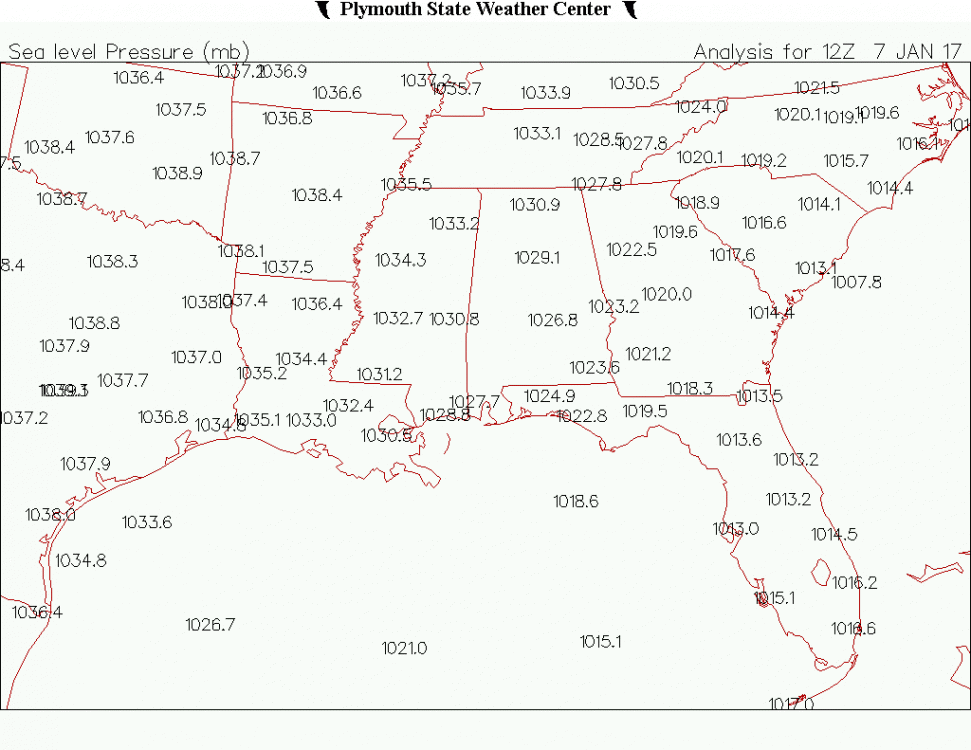 Surface Pressure January 7th 2017 12z .gif