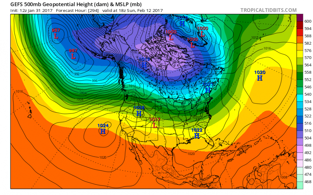 gfs-ens_z500_mslp_namer_50 hr 294 Jan 31_2017.png