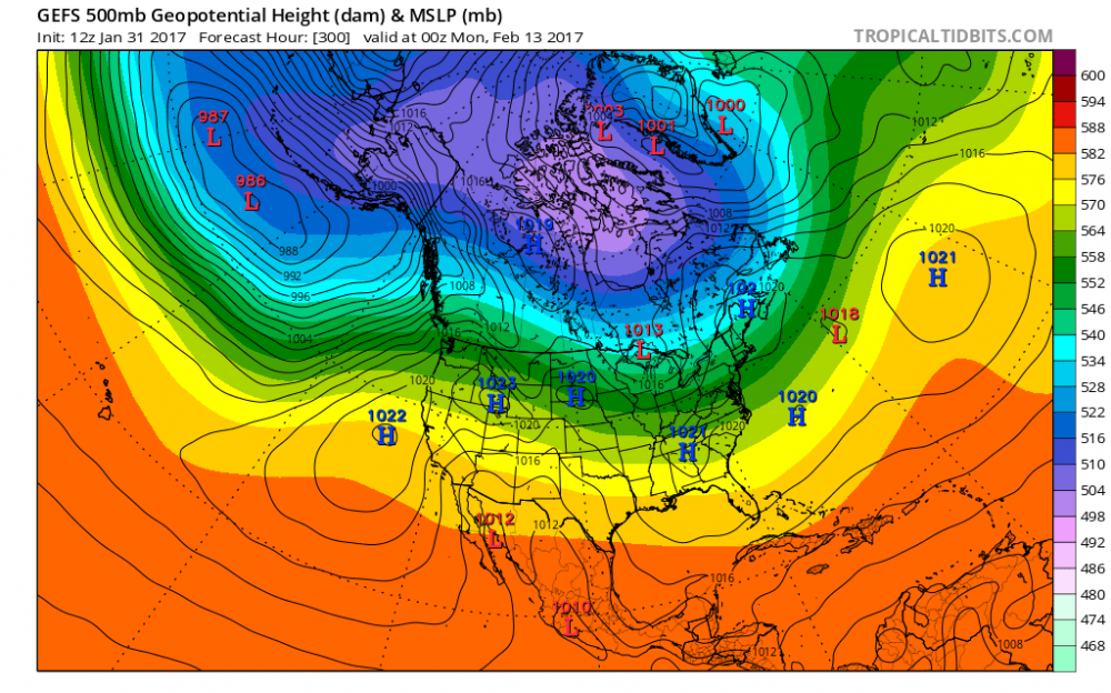 gfs-ens_z500_mslp_namer_51 hr 300 Jan 31_2017.png