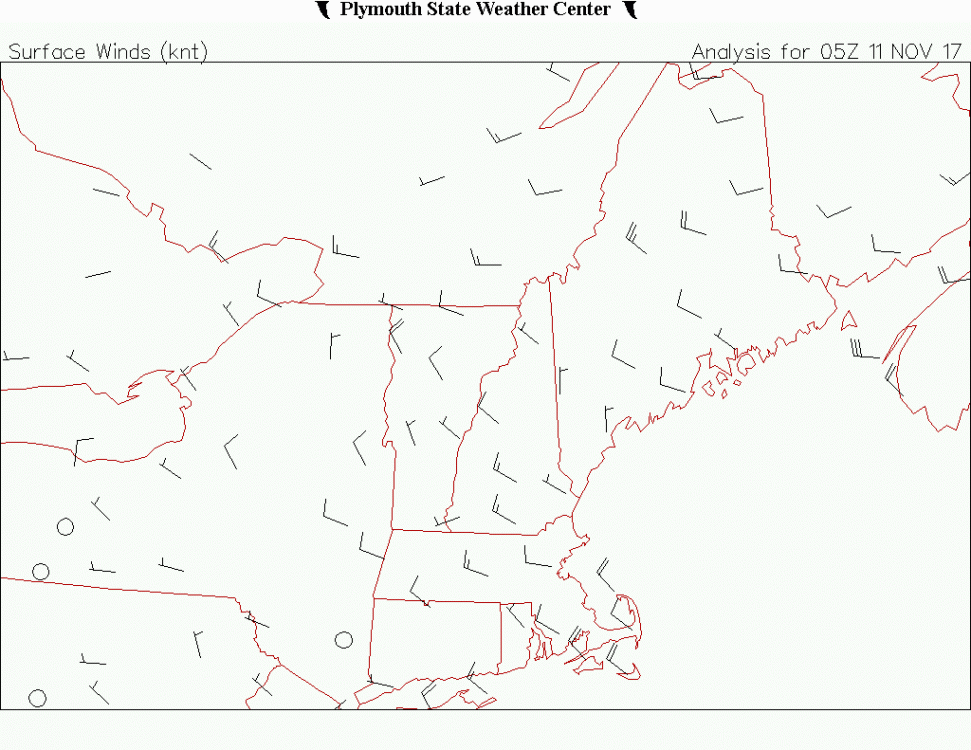 0500utc November 11th 2017 New England surface wind barbs.gif