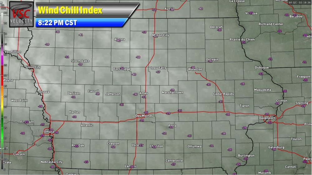 Iowa Wind Chills 822 PM CST.JPG