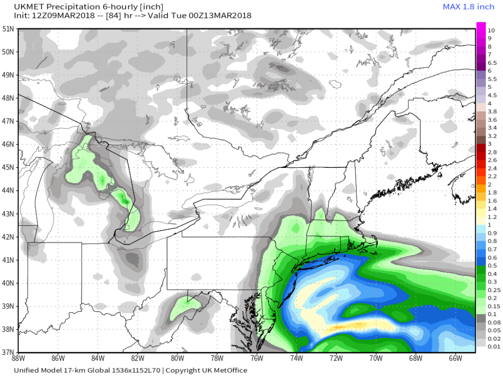 UKMET 17 km Northeast US 6-h Precipitation 84.png