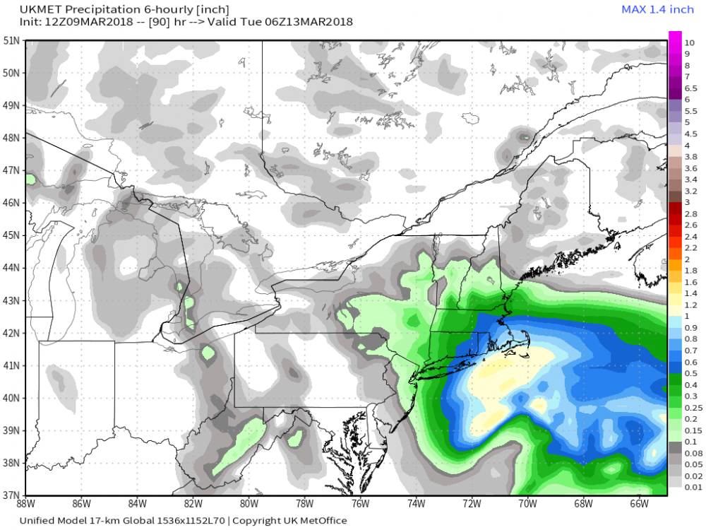 UKMET 17 km Northeast US 6-h Precipitation 90.png