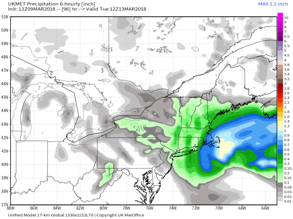 UKMET 17 km Northeast US 6-h Precipitation 96.png