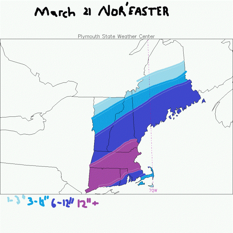 March 21st Noreaster First Call Snow map.gif
