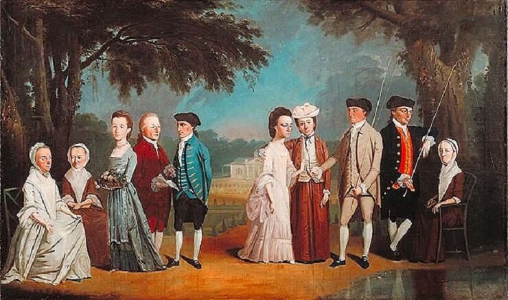 aaa1770 Henry Benbridge (American colonial era artist, 1743-1812). The Tannatt Family.JPG