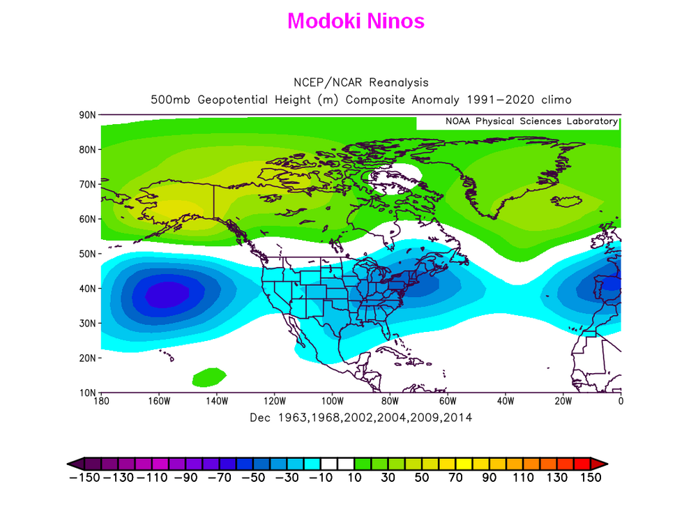 Modoki Ninos - Dec 500 mb height anom N Amer.png