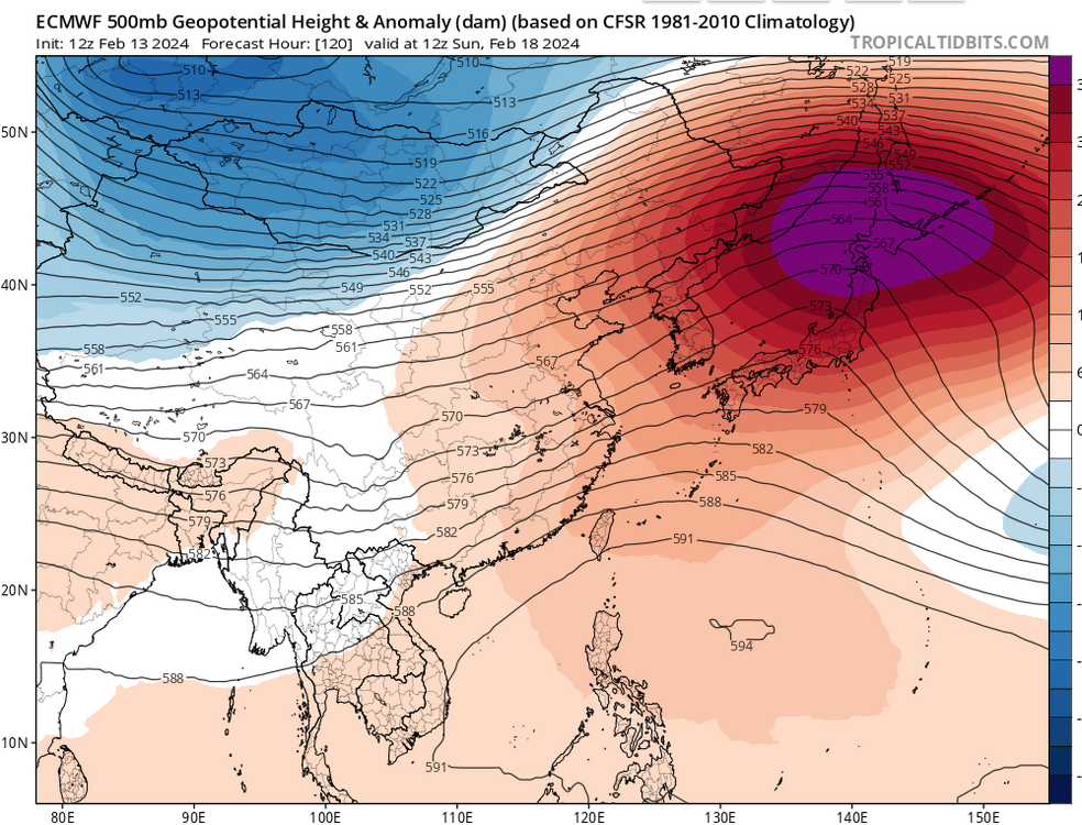 ECMWF-Model-–-500mb-Height-Anomaly-for-East-Asia-Tropical-Tidbits.png